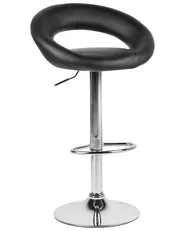 Set mit 2 Barstühlen PEORIA drehbar Kunstleder Schwarz_743366