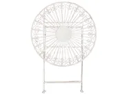 Outdoor Bistrotisch SCAFA 70 cm 70 cm Metall Weiß_856088