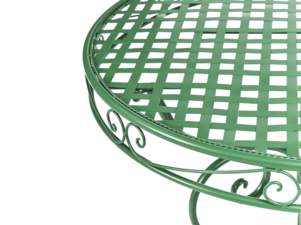 Bistro Set ALBINIA Metall Grün_1016202