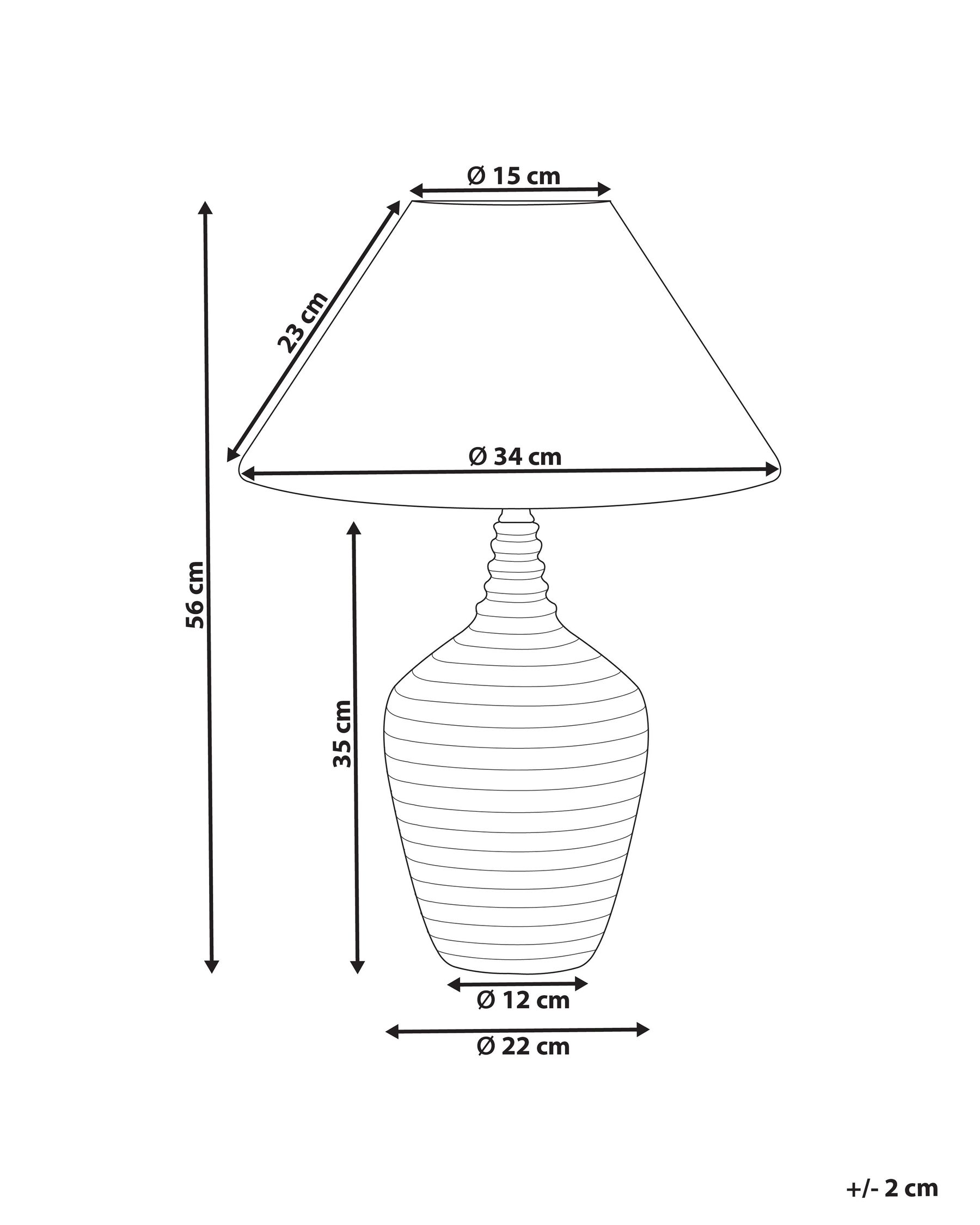 Table Lamp CELESTE Ceramic Beige_849245