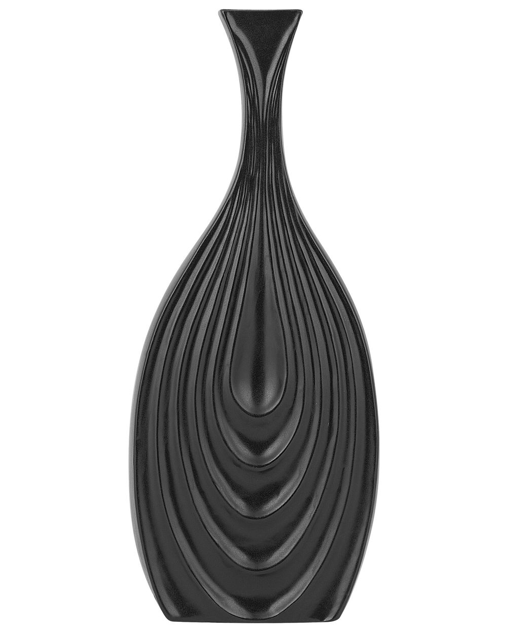 Dekovase THAPSUS 39 cm Keramik Schwarz