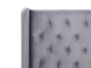 Krevet Samet FORBACH 160 x 200 cm Sivi_819132