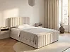 Ottoman Bed LUNAN Velvet Beige 120 x 200 cm (EU Small Double)