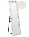 Standspiegel ANSOUIS 150 cm Kunstleder Weiß