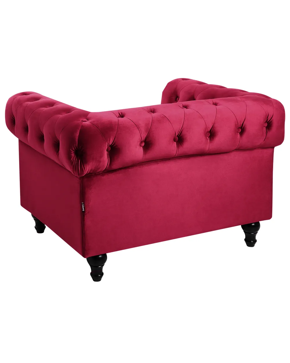 Armchair CHESTERFIELD Velvet Burgundy_778765