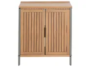 Outdoor-Küche 3er Set mit Spüle IVREA Braun / Schwarz zertifiziertes Akazienholz_988420