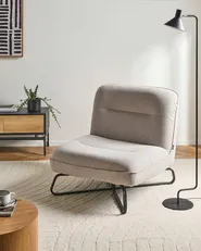 Armchair LINDAL Fabric Beige_1085633