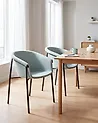 Esszimmerstuhl 2er Set AMES Stoff Mintgrün
