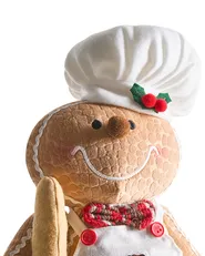 Weihnachtsdekoration 2er Set EIKEREN 55 cm Lebkuchenmann Braun_1023048