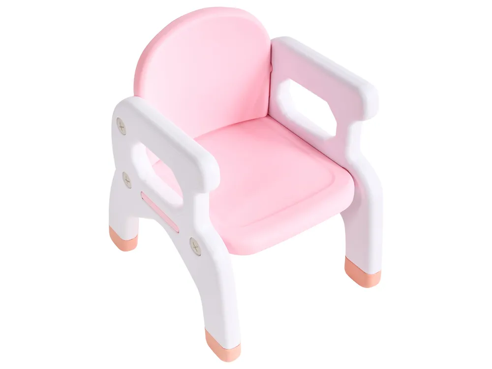 Kids Table with Chairs BOLLON Pink_1124288