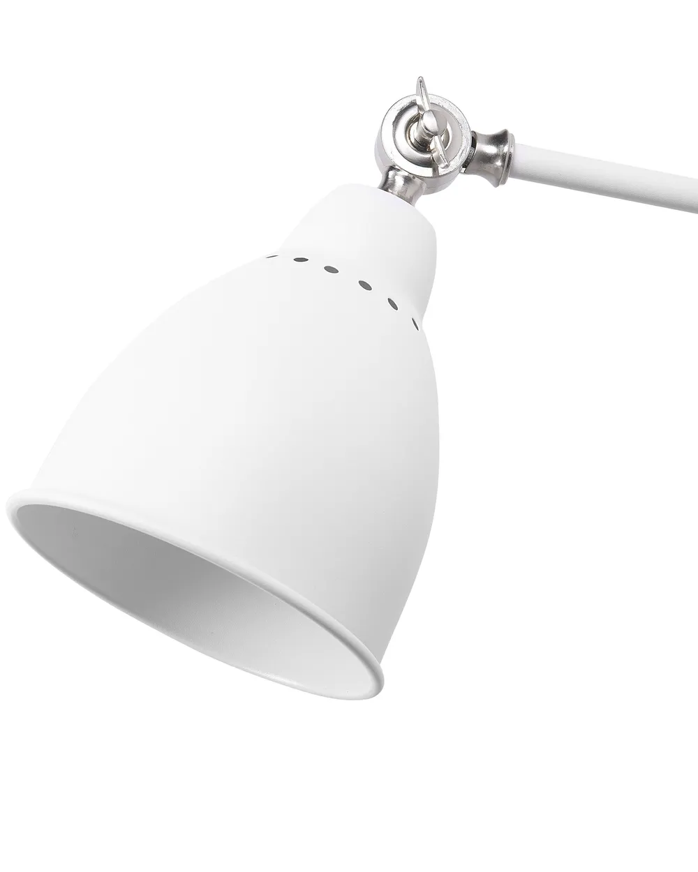 Set of 2 Wall Lamps MISSISSIPPI Adjustable Metal White_770809