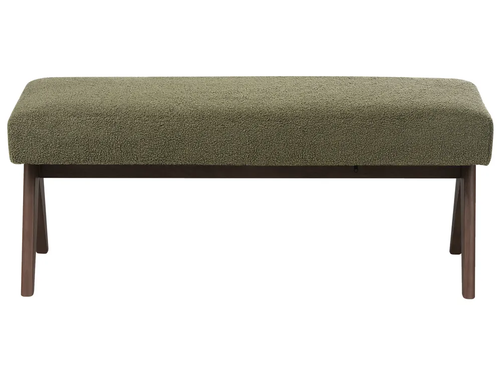 Sofa Set TAMRE Bouclé Grün / Dunkelbraun_985322