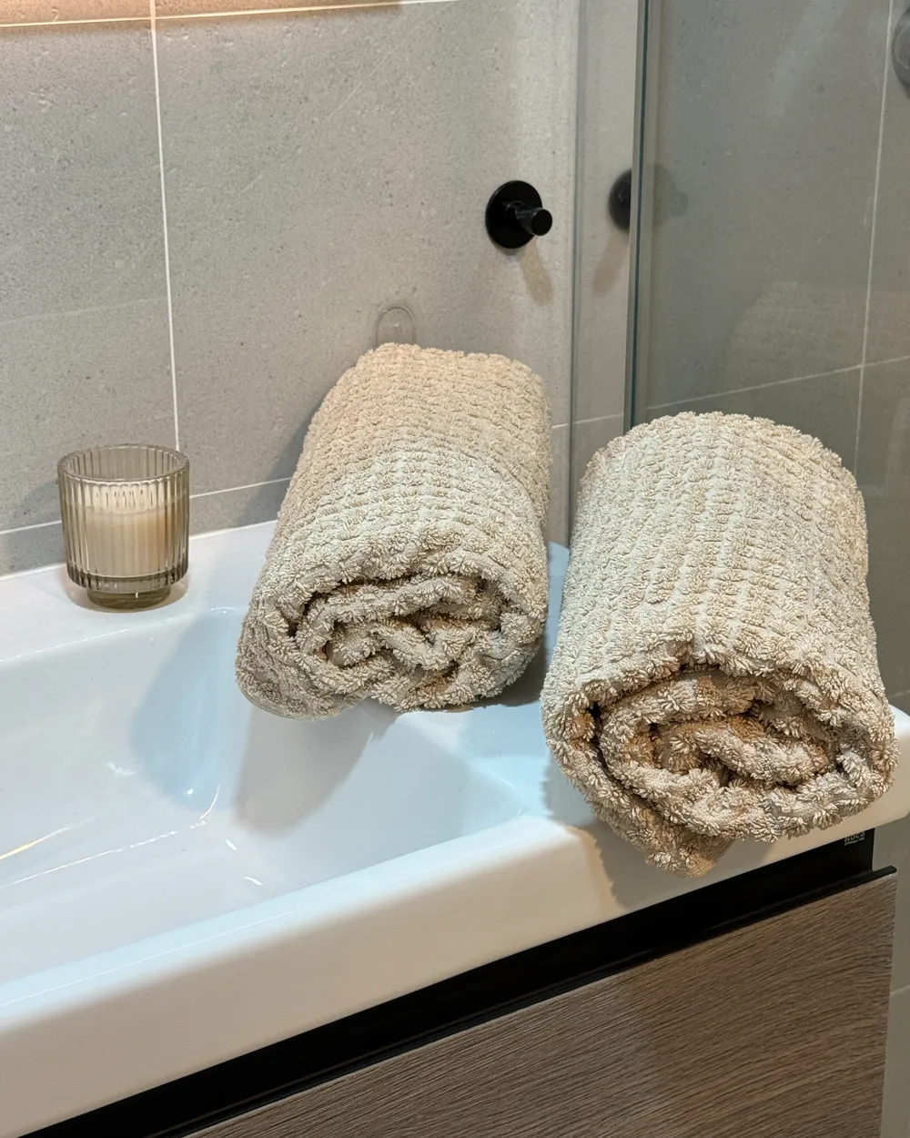 Lot de 11 serviettes ATAI Coton Beige_1001466