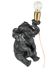 Tischlampe Elefant FORTUNA Schwarz_1004061