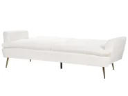 Sofa Bed 3 Seater VETTRE Velvet Off-White_880829