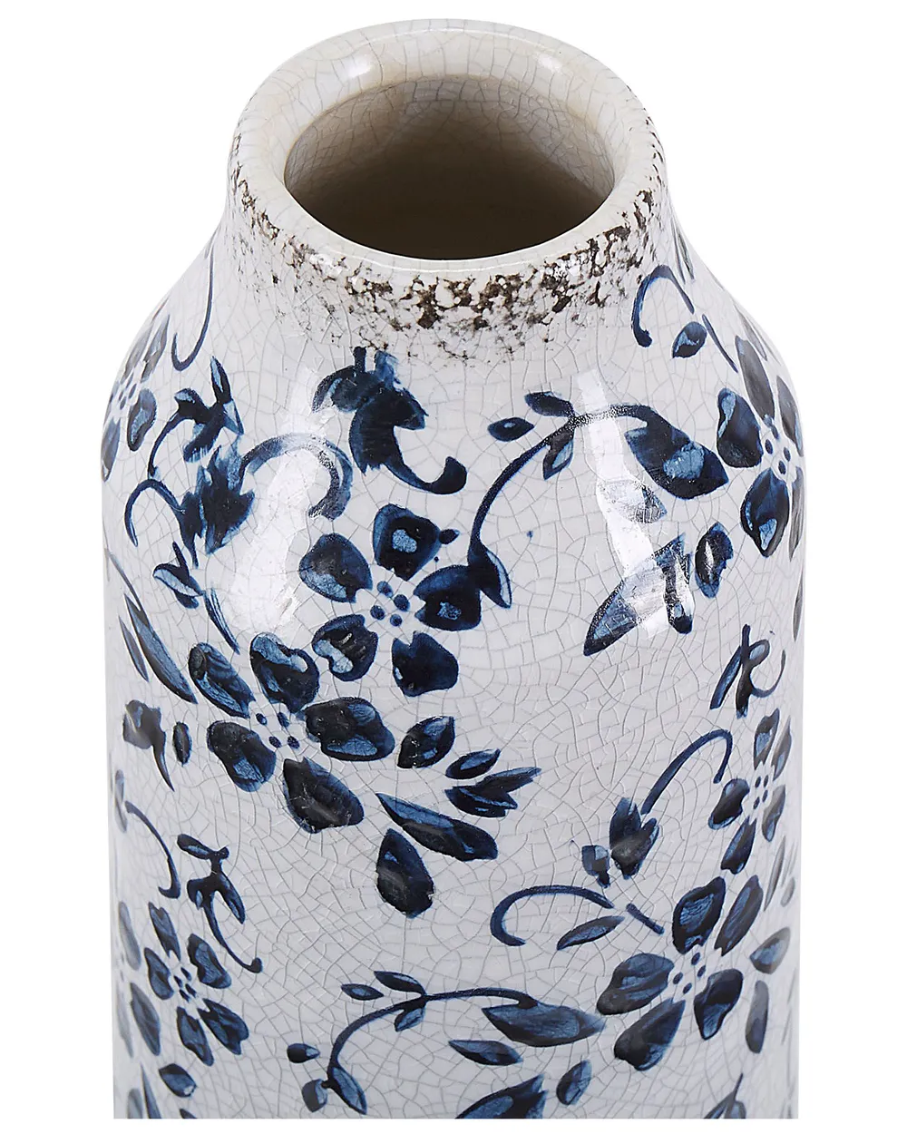 Blumenvase MULAI 30 cm Steinzeug Weiß_810757