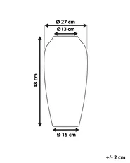 Dekovase LORCA 48 cm Keramik Goldbraun_722704