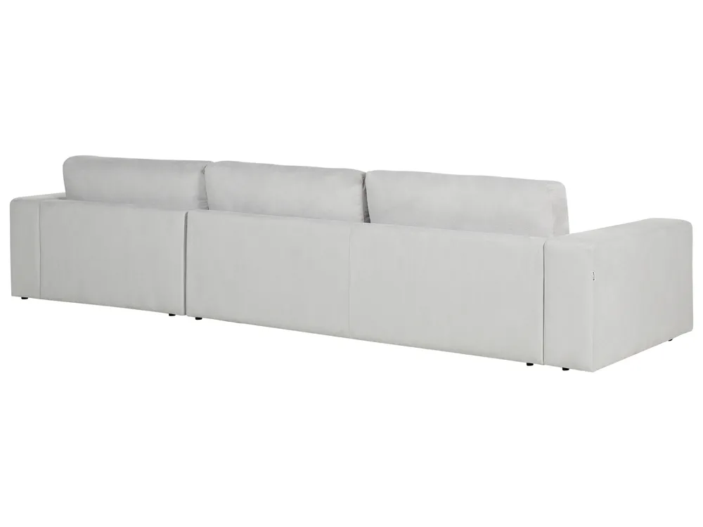 Corner Sofa 5 Seater LOFOTEN Fabric Light Grey Left Hand_900524