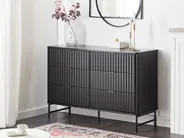 6 Drawer Chest GLASTONBURY Black_972659