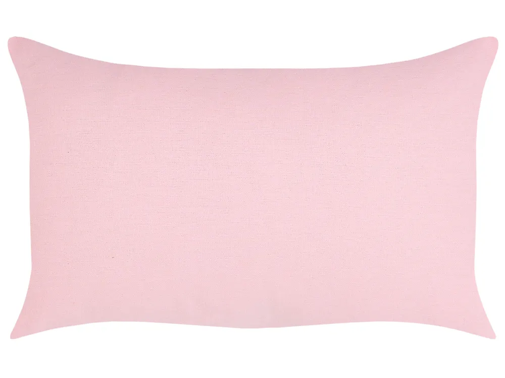 Set van 3 sierkussens VELLYN 30 x 50 cm 45 x 45 cm Roze kerstmotief_1164692
