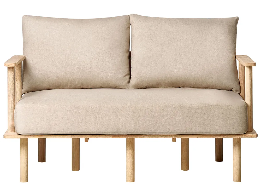 Sofa 2-Sitzer ASKER Stoff Beige