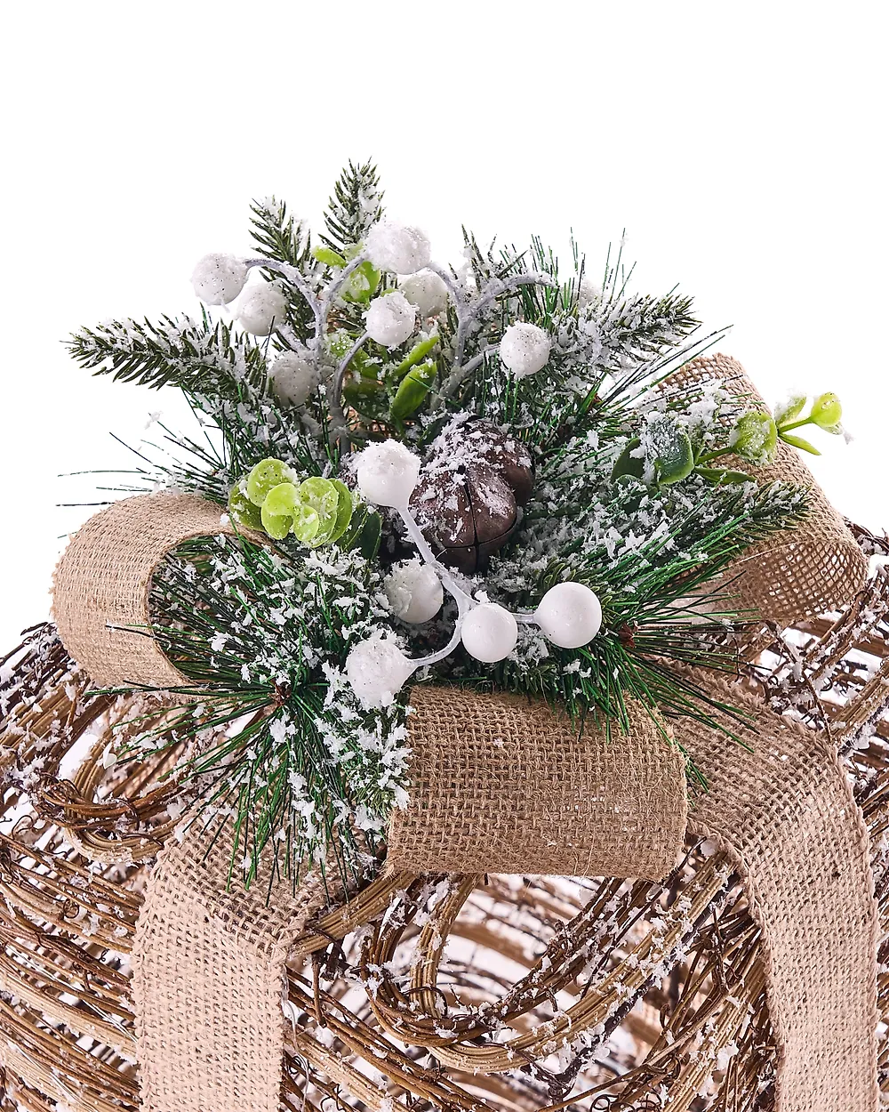 Weihnachtsdekoration 3er Set LED VALKAMA 54/45/30 cm Weihnachtsgeschenke Braun_1179486