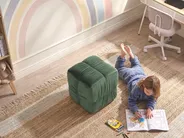 Pouf TURLEY Samtstoff Dunkelgrün_1081758