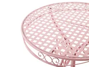 Outdoor Bistrotisch ALBINIA 70 cm 70 cm Metall Rosa_774547