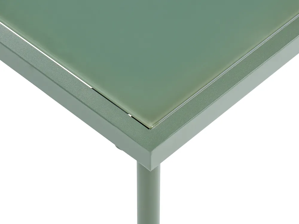 Lounge Set mit Tisch 2-Sitzer MOLVENO Metall Beige / Grün_1069310