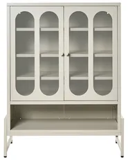 Sideboard mit 2 Türen SOLETTA Metall Hellbeige_1049203