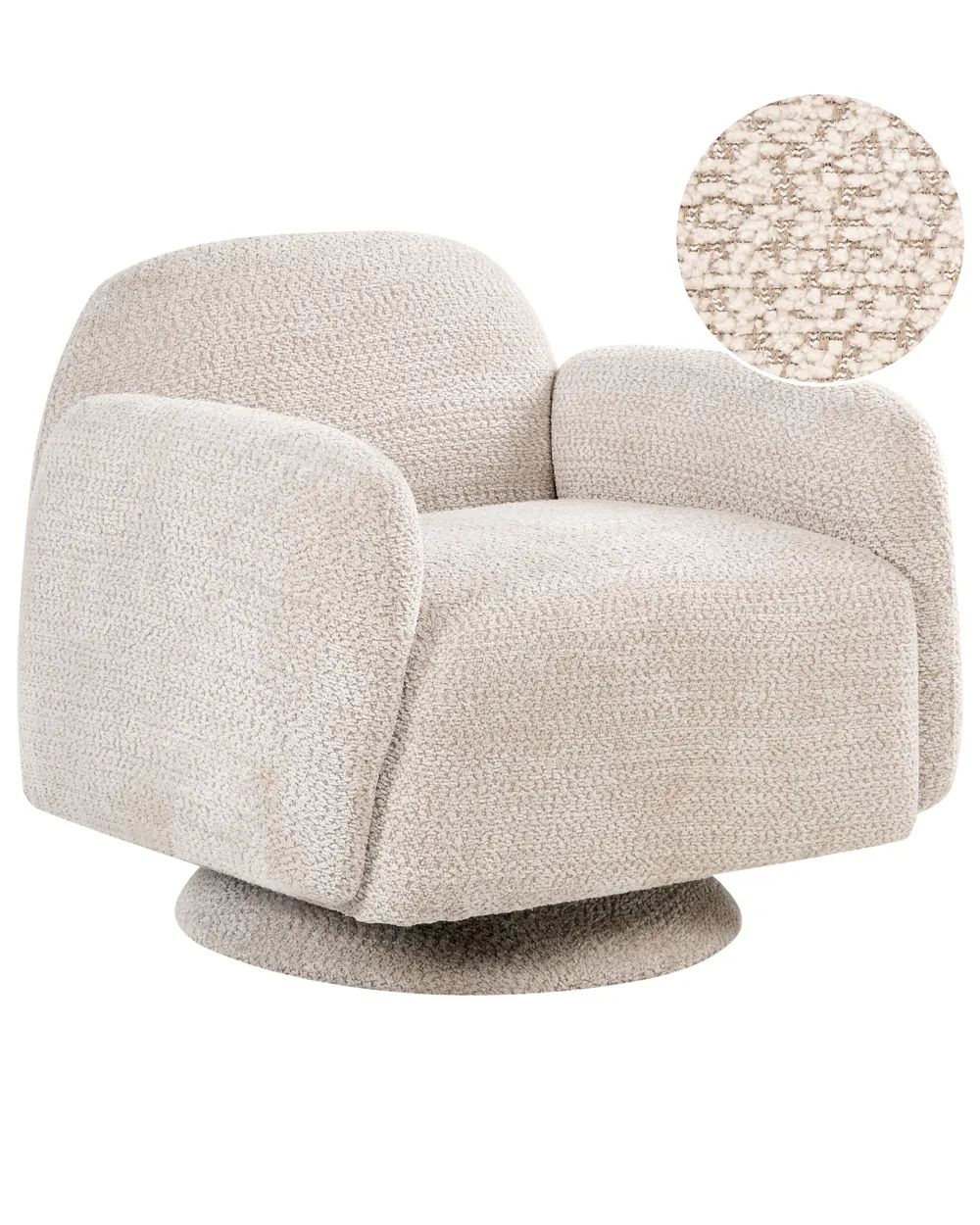 Drehsessel AAPUA Stoff Beige