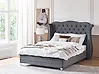 Bed Velvet AYETTE 160 x 200 cm (EU King Size) Grey