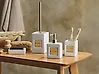 Badaccessoires Set 4-teilig KOUROU Keramik Beige