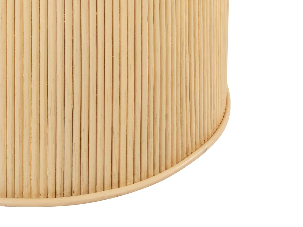 Set of 2 Coffee Tables ILIOS Rattan Natural_926293