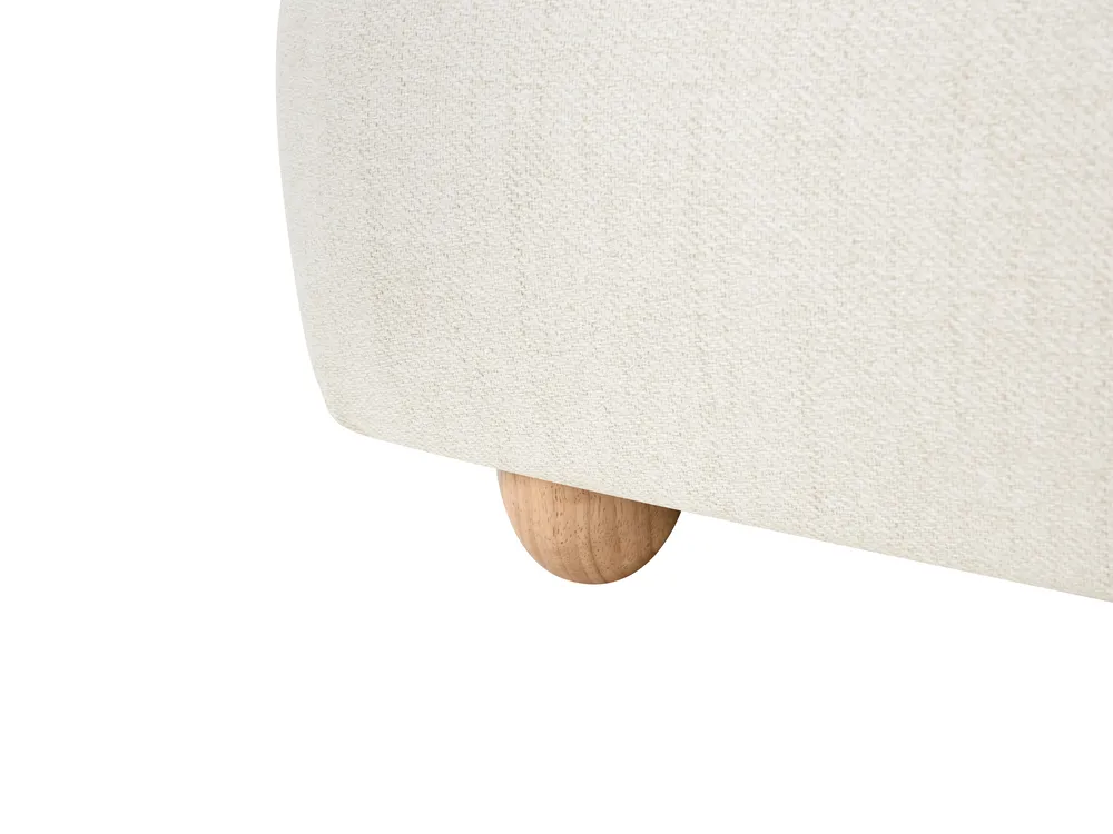 Ottoman Bed BLAGNAC Fabric Off-White 180 x 200 cm (EU Super King)_1073189