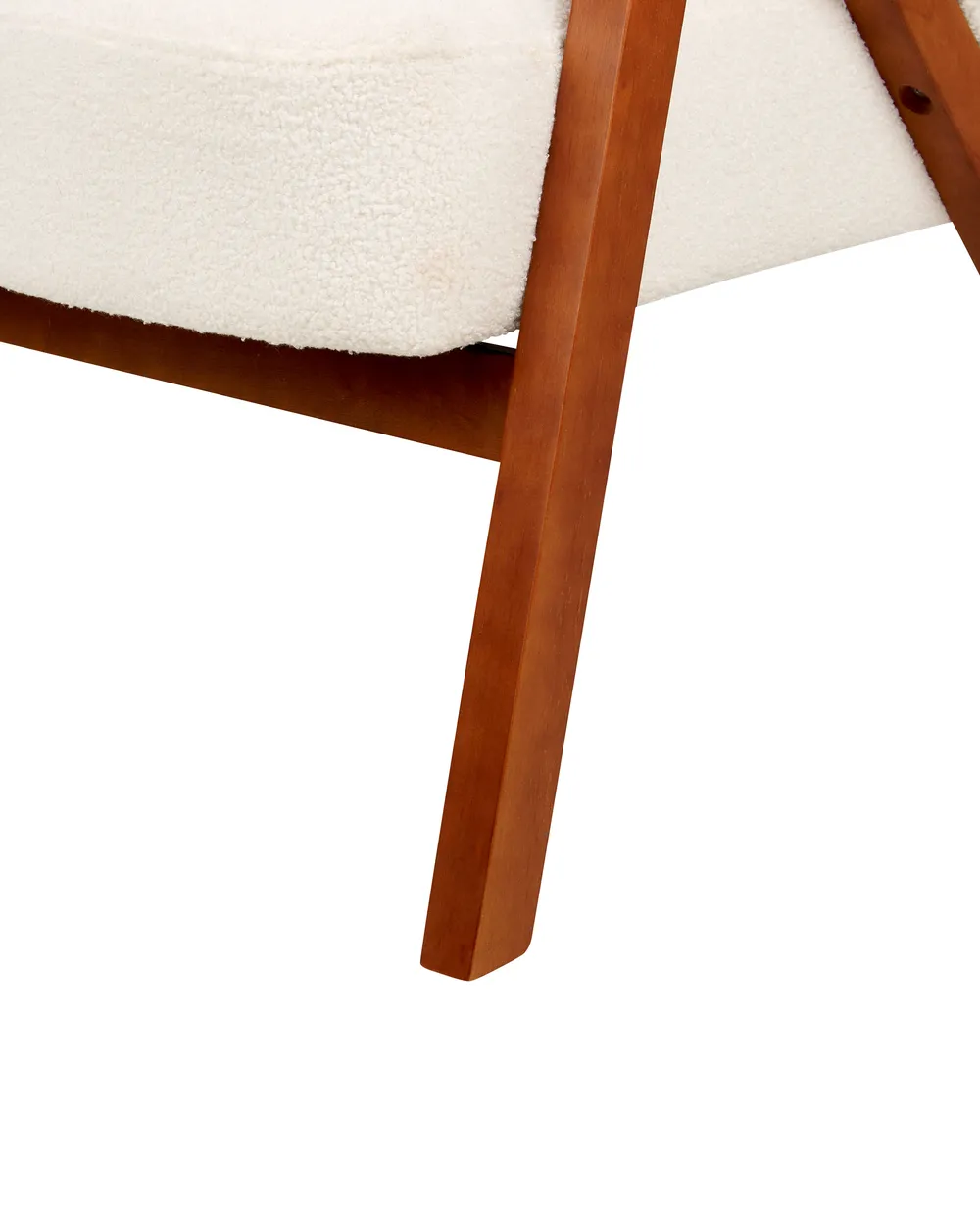 Sessel SKEI Bouclé Weiß_909714