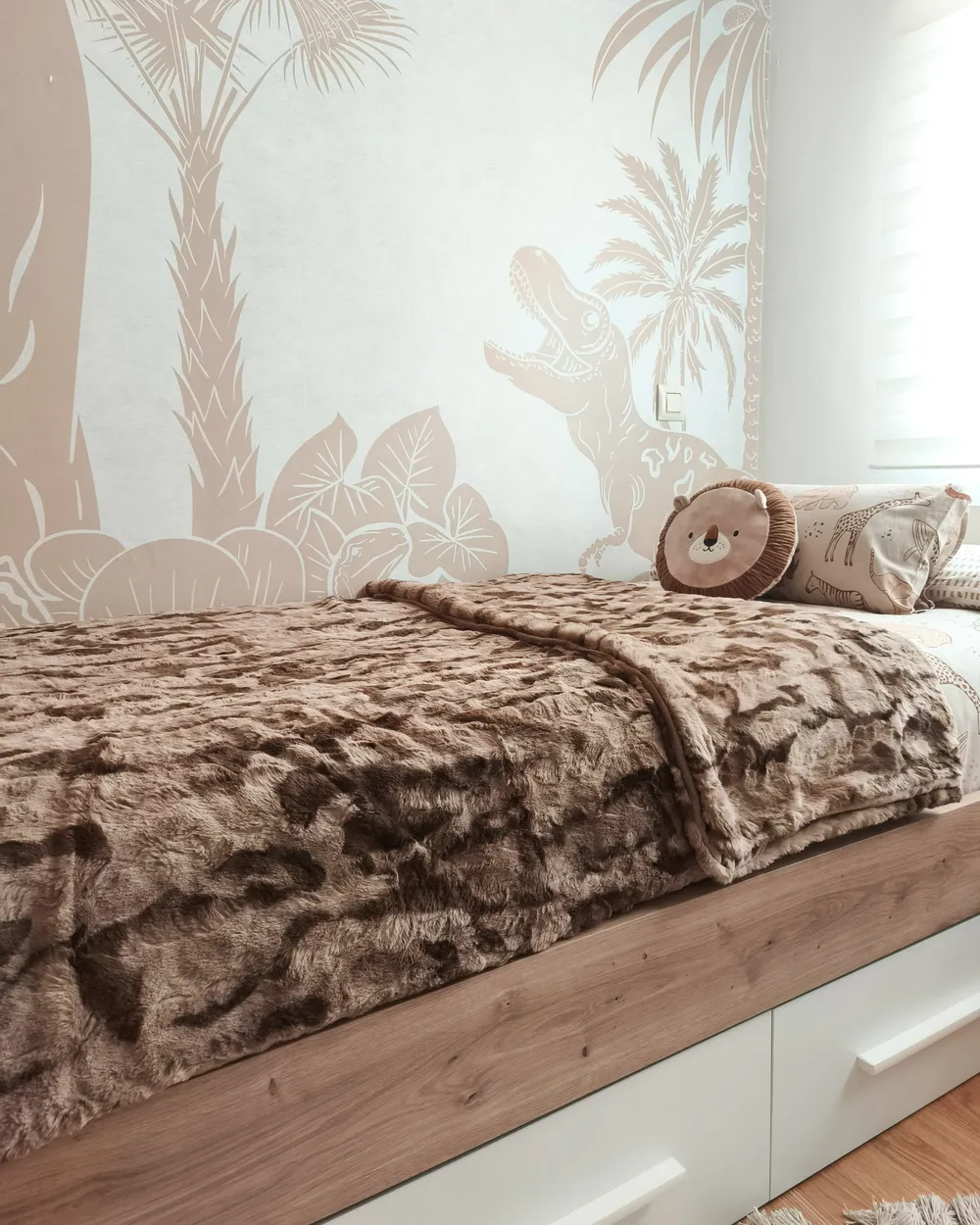 Kuscheldecke BAKIRA Webpelz 200 x 220 cm Braun_983069