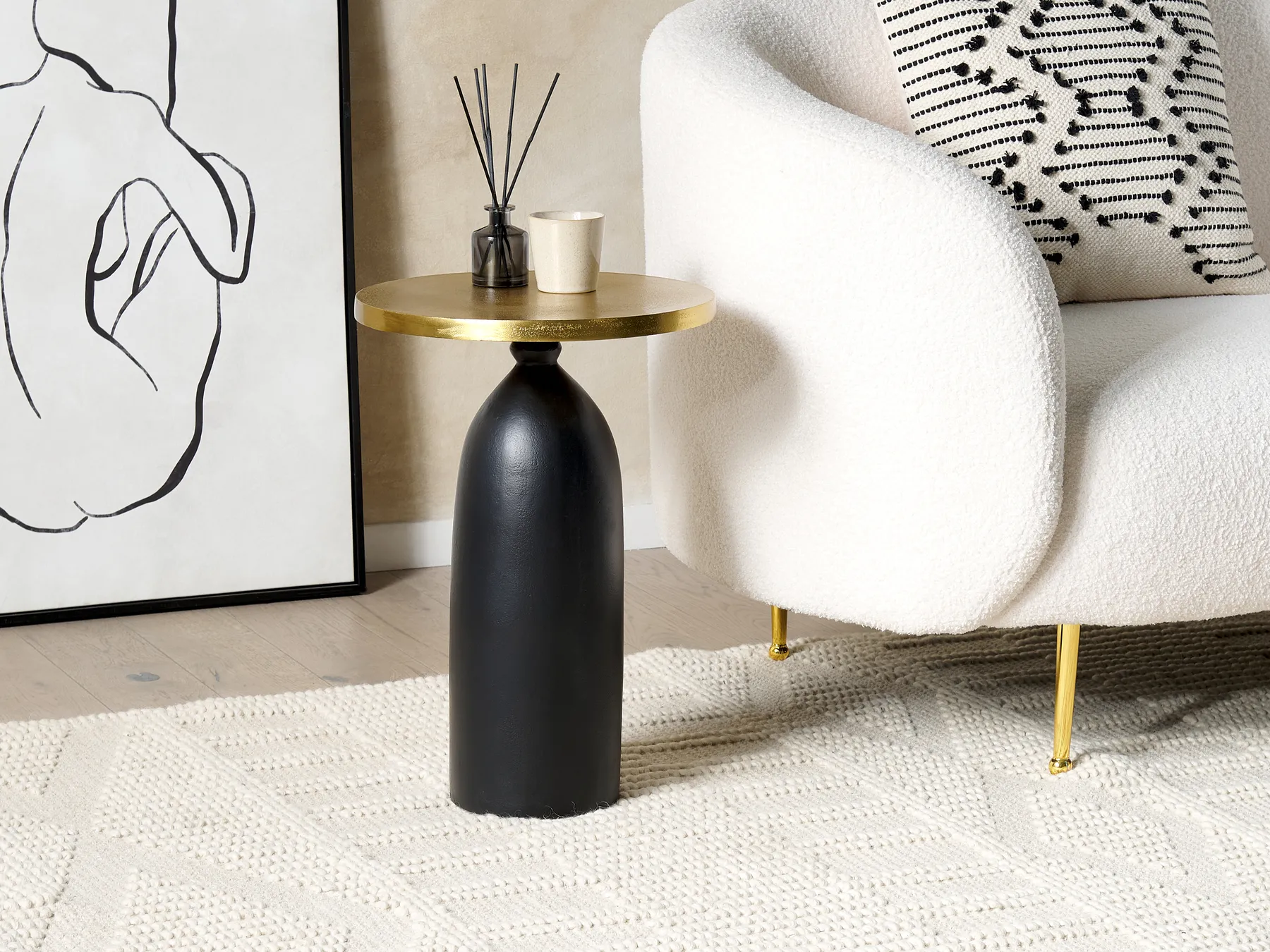 Beistelltisch TEKAPO Metall Gold_854368