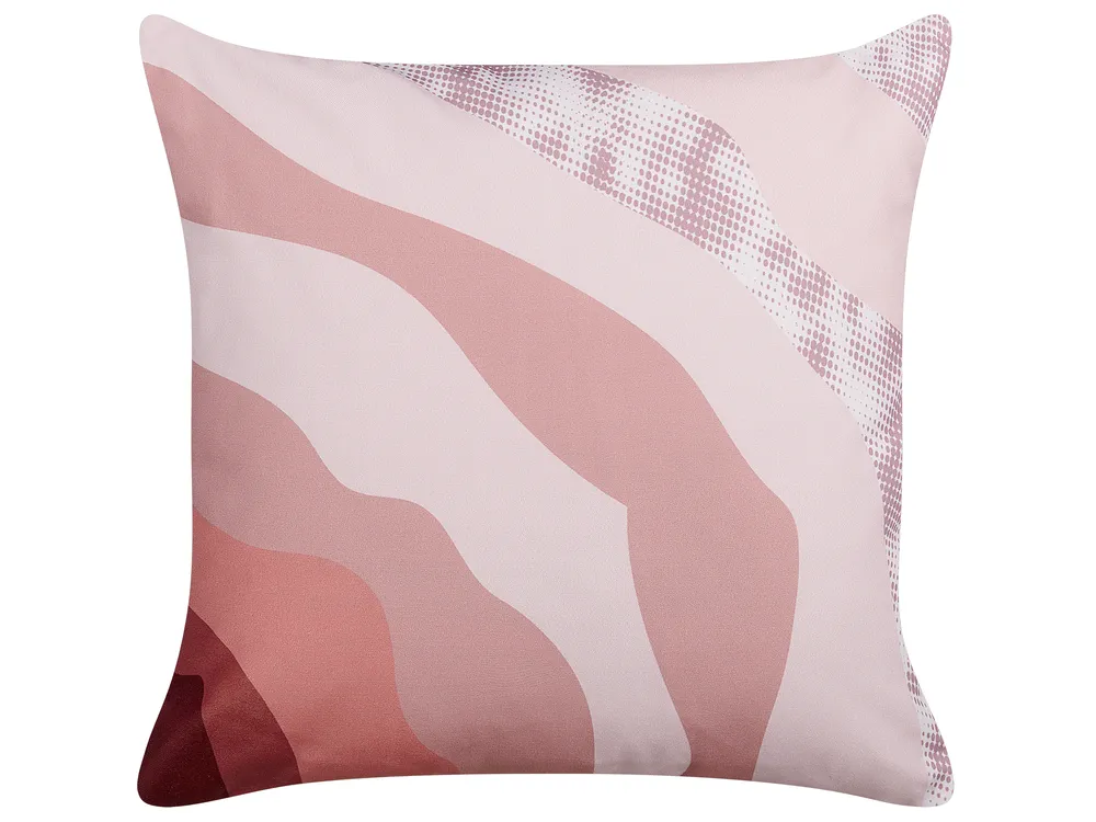 Gartenkissen 2er Set CAMPEI Abstraktes Muster 45 x 45 cm Rosa_881545