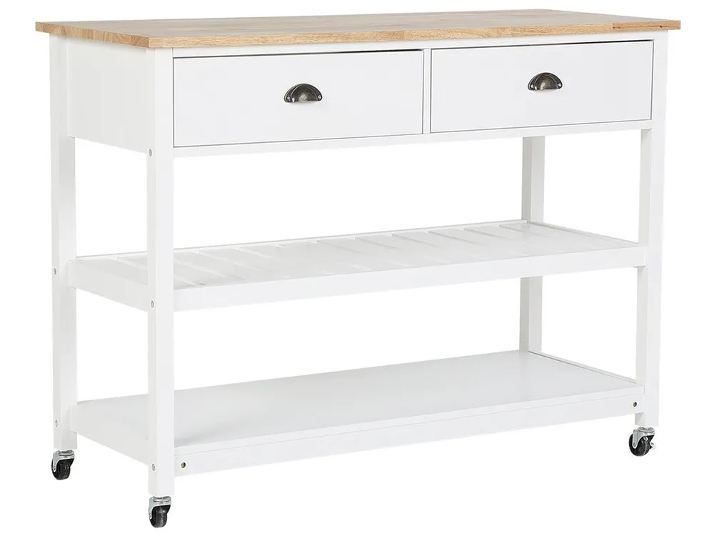 Servierwagen NAVARINO Holz Weiß