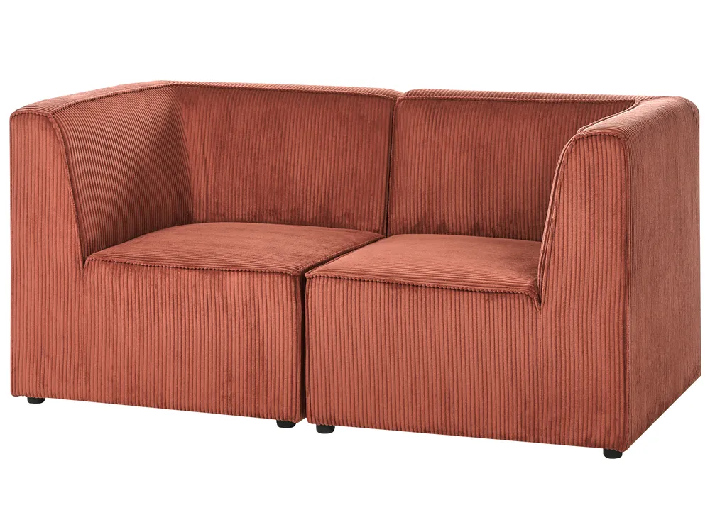 Sofa 2-Sitzer LEMVIG Cord Goldbraun_1054785