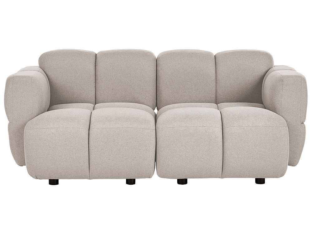 Modulsofa 2-Sitzer MAKSABERG Stoff Beige