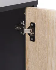 Büroschrank ZEHNA Braun / Schwarz_885536