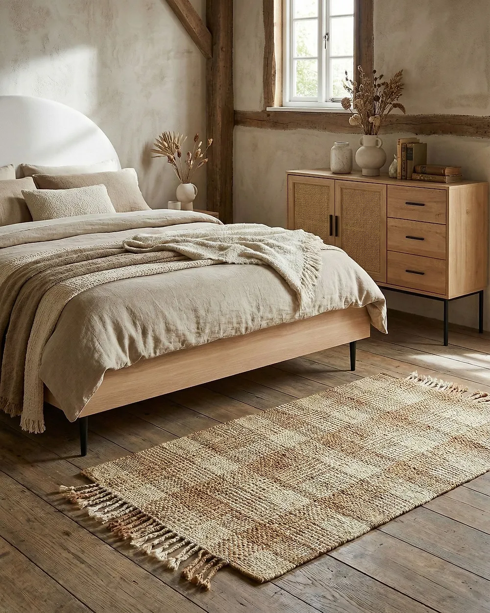 Teppich BERISSA Beige 80 x 150 cm Jute_1177451