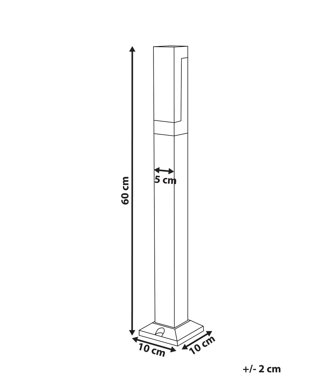 LED Pollerleuchte AWUNA Schwarz_917064