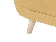 Sofa 2-Sitzer HABO mit Ottomane Stoff Senfgelb_1077370