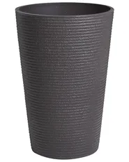 Set of 2 Plant Pots MEUM 35 cm Black_1123757