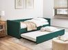 Ausziehbett Stoff LIBOURNE 90 x 200 cm Dunkelgrün
