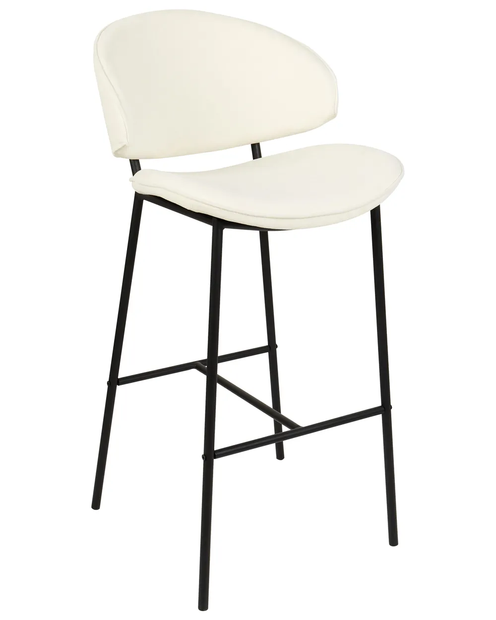 Set mit 2 Barstühlen KIANA Hellbeige_908107