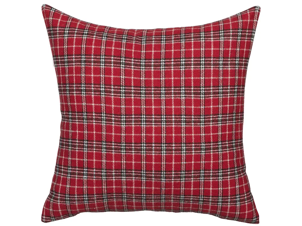 Dekokissen 2er Set COMET 45 x 45 cm Dunkelrot Weihnachtsmotiv_769073